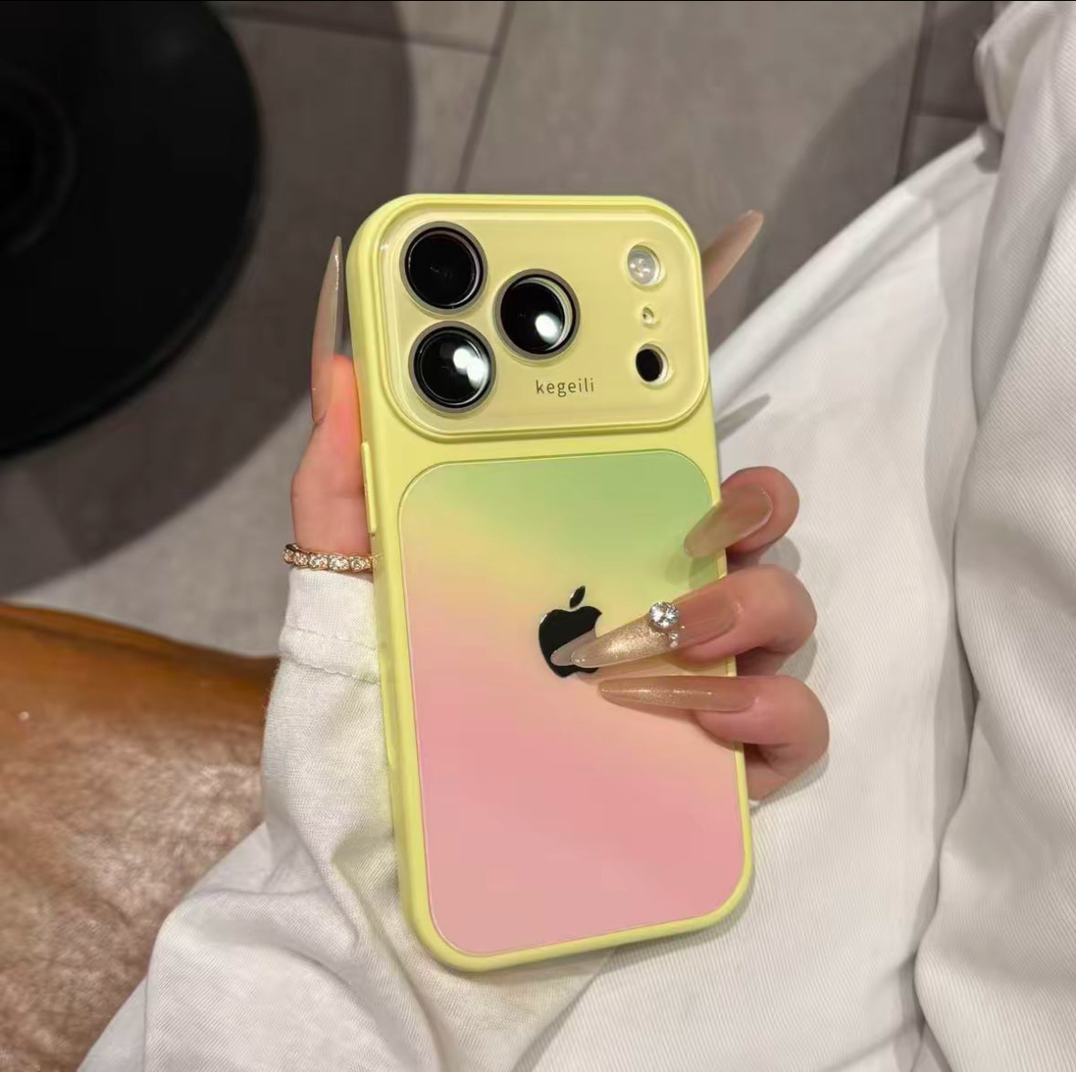 Luxury Gradient Color-Block Full Coverage Phone Case