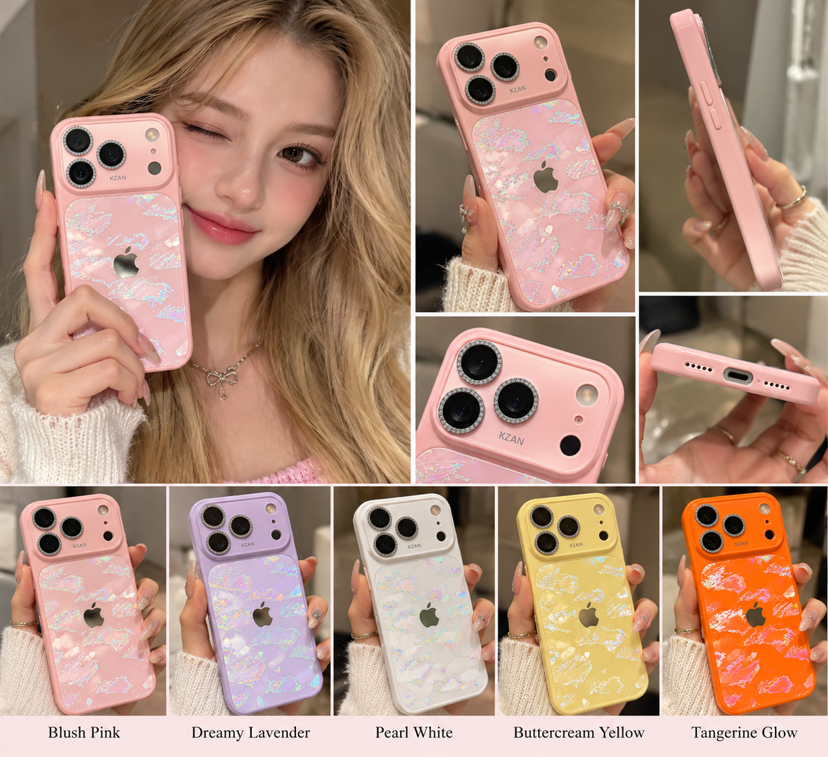 Iridescent Shell Glow Case