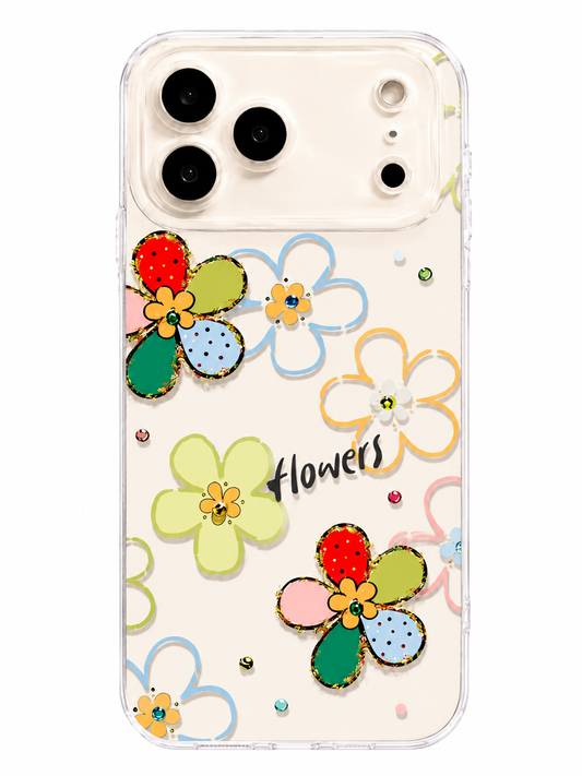 Colorful Daisy Charm Phone Case