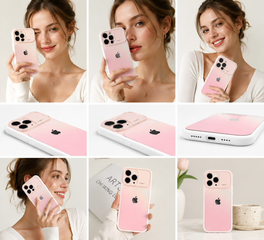 Luxury Gradient Color-Block Full Coverage Phone Case