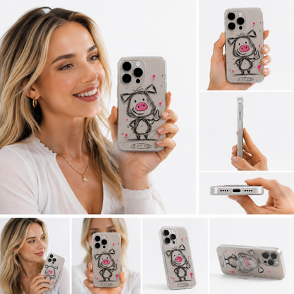 Cute Piggy Nose Spin Case