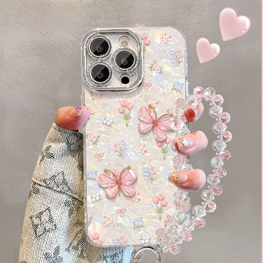 Blossom Pearl Butterfly Charm Case
