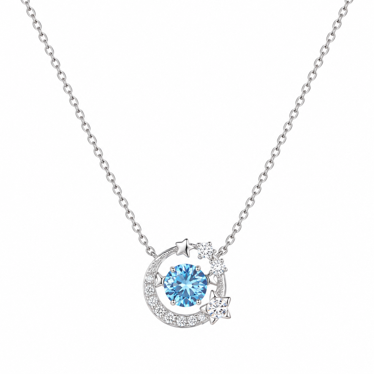 Moonlit Blue Wish Necklace