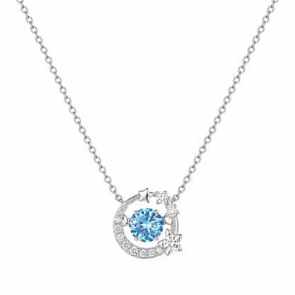 Moonlit Blue Wish Necklace