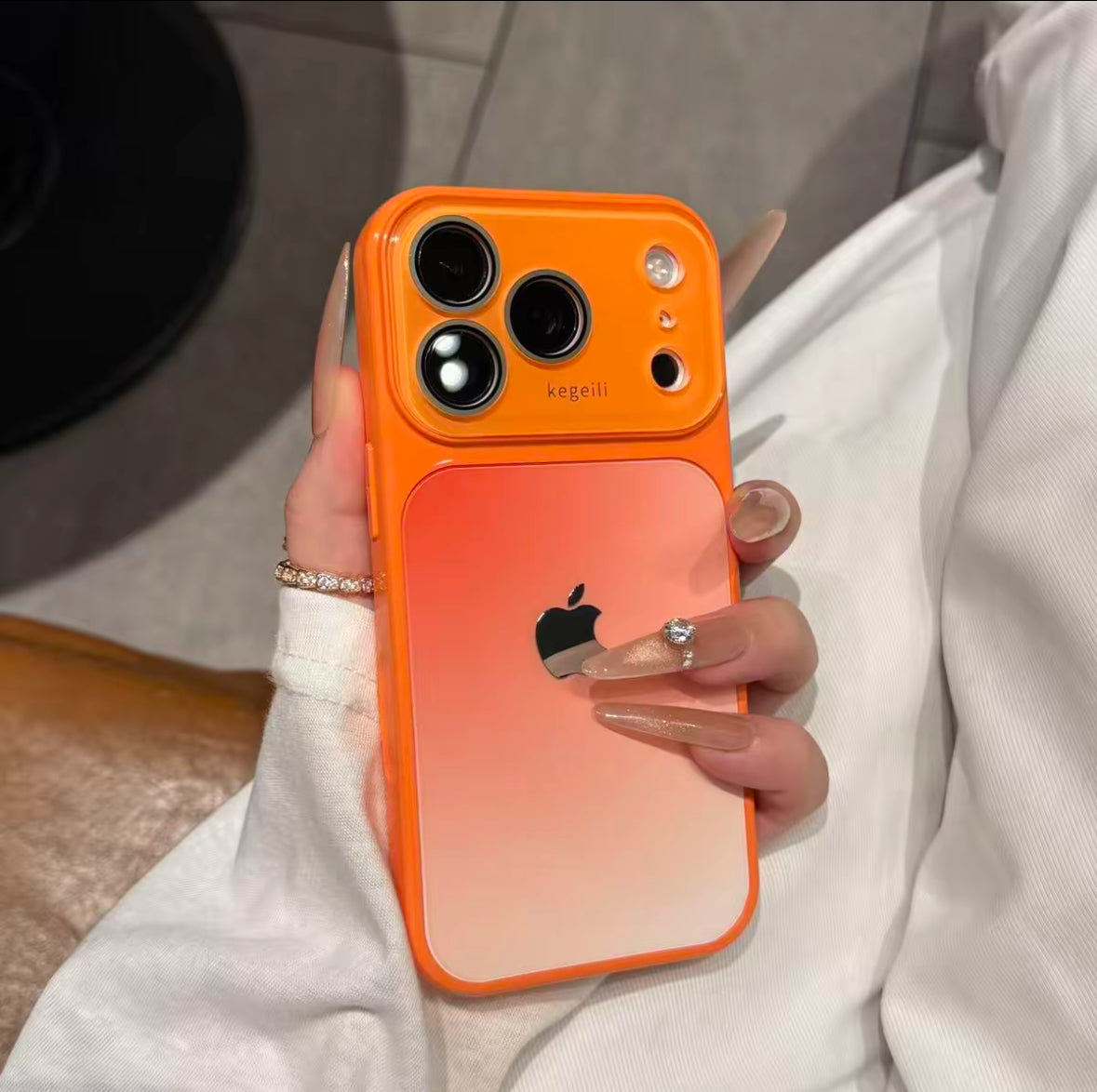 Luxury Gradient Color-Block Full Coverage Phone Case