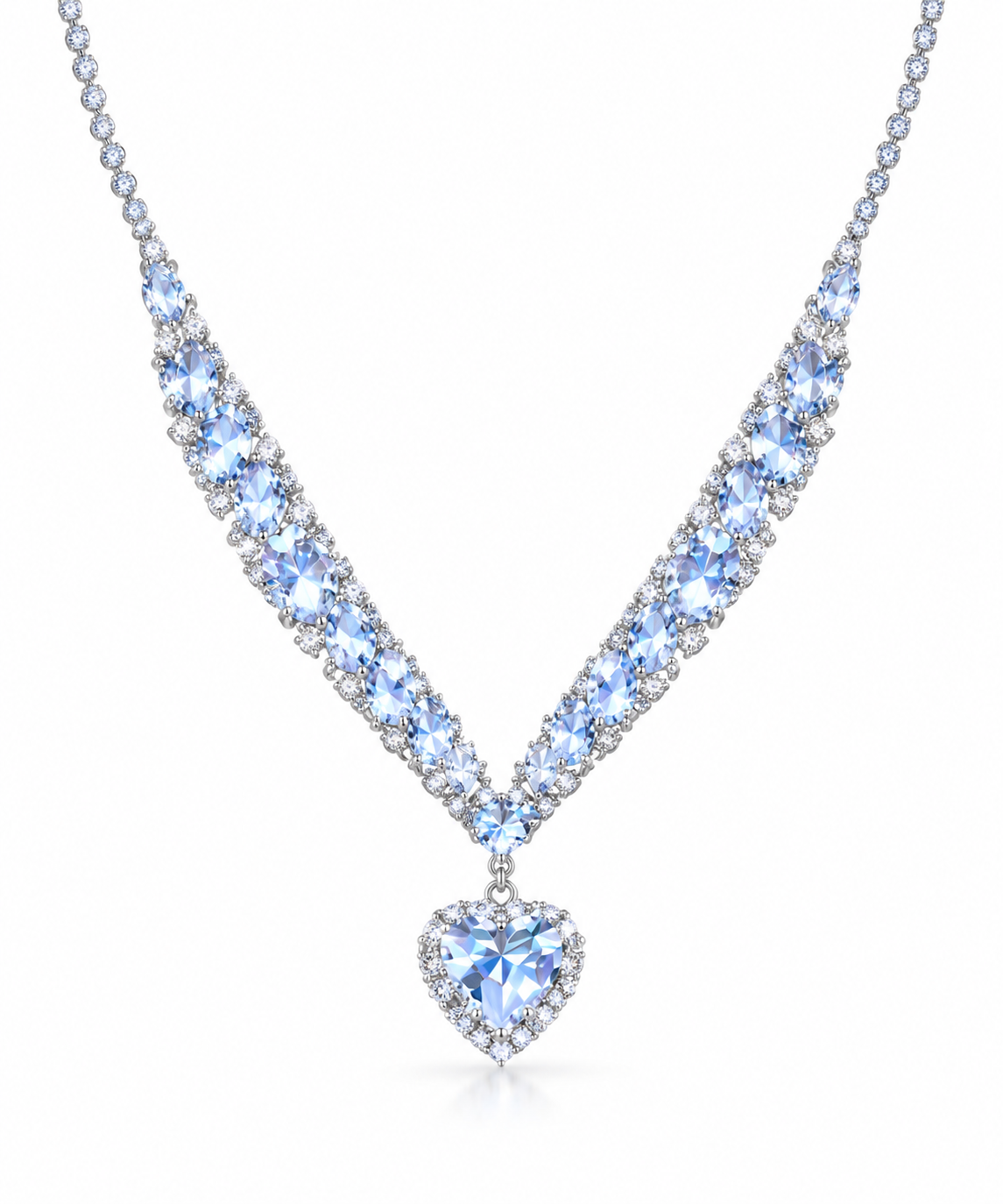 💎 Crystal Ice Heart Necklace
