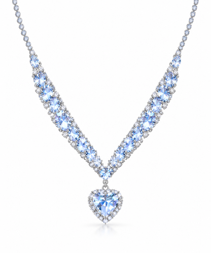 💎 Crystal Ice Heart Necklace
