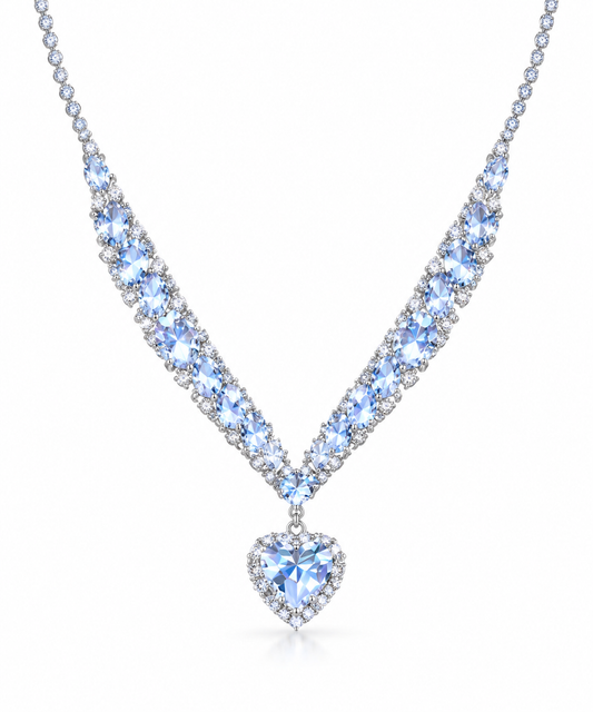💎 Crystal Ice Heart Necklace