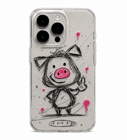 Cute Piggy Nose Spin Case