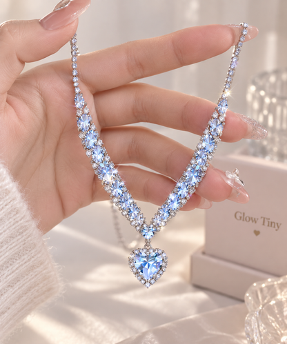 💎 Crystal Ice Heart Necklace