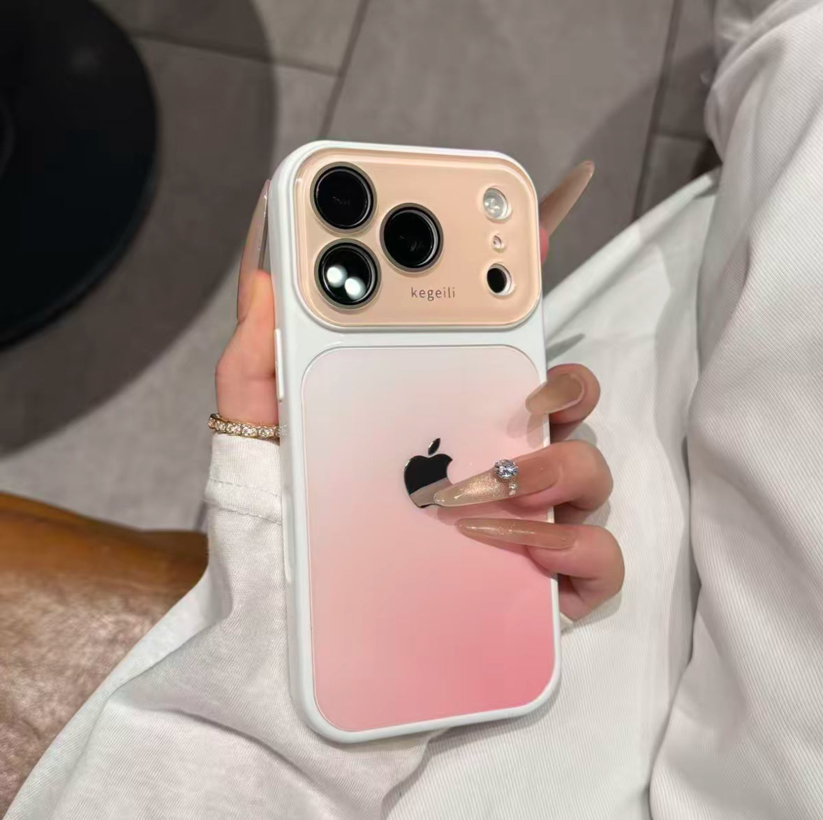 Luxury Gradient Color-Block Full Coverage Phone Case