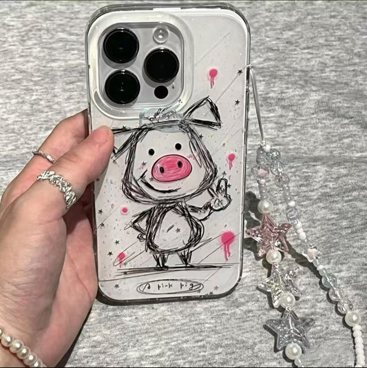 Cute Piggy Nose Spin Case