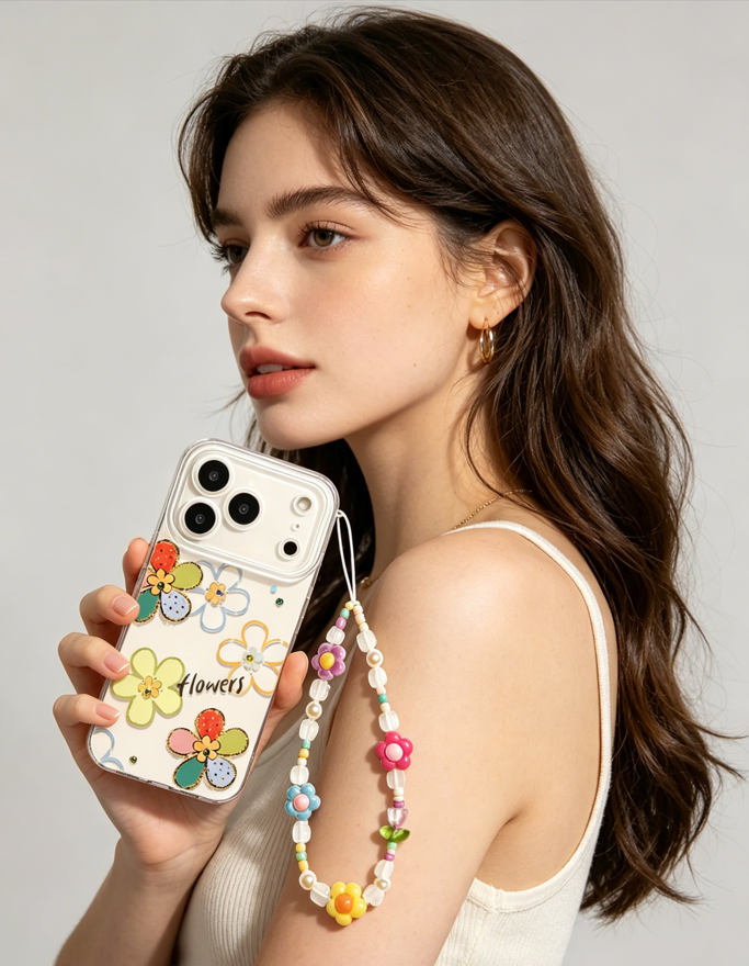 Colorful Daisy Charm Phone Case