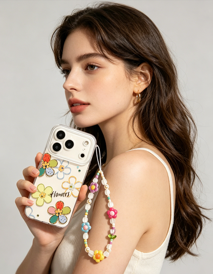 Colorful Daisy Charm Phone Case