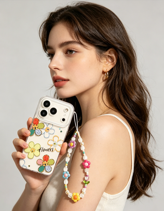 Colorful Daisy Charm Phone Case