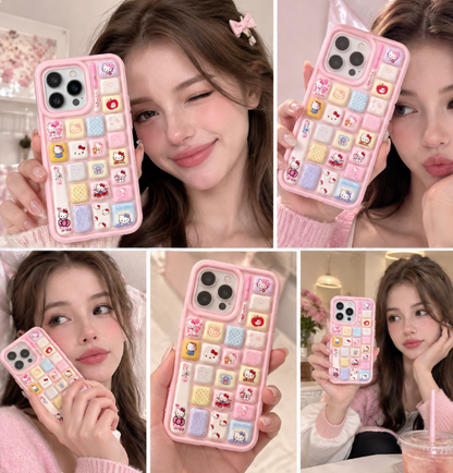 🎀 Sweet Pink Keycap Phone Case